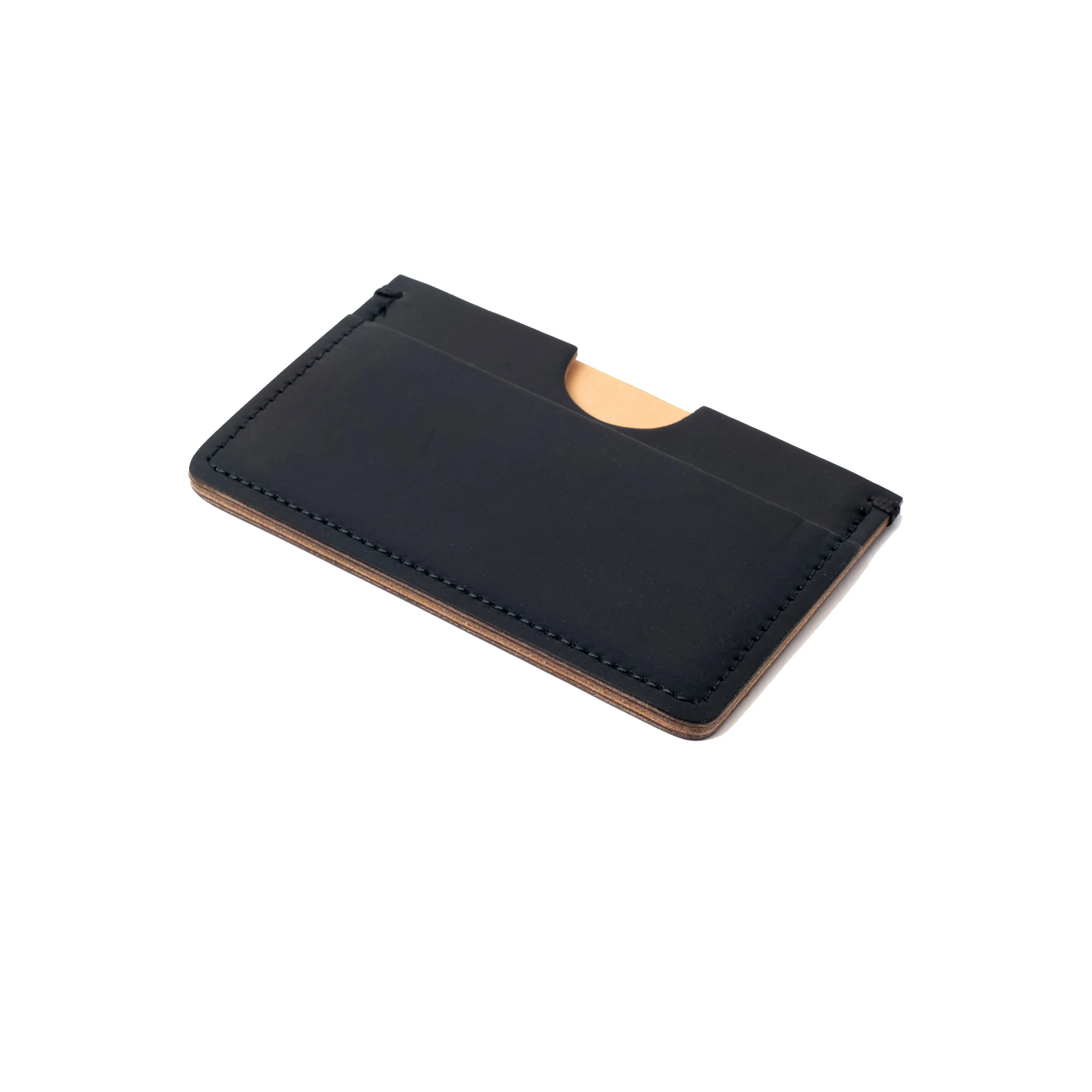 Houghton Card Holder - Black Horween Shell Cordovan