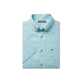 Island Linen Shirt - Flamingos