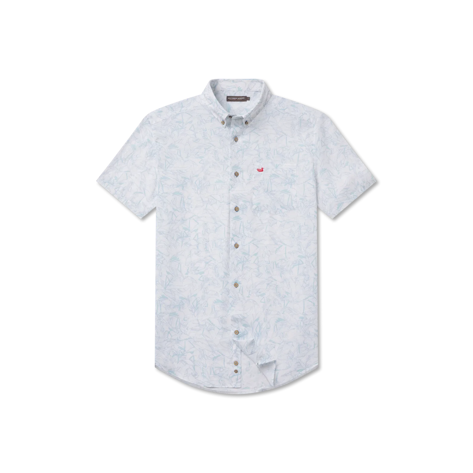 Island Linen Shirt - Flamingos