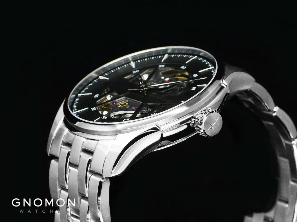 Jazzmaster Skeleton Auto Anthracite - Bracelet Ref. H42535180