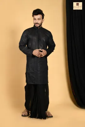 Kale Gulab - Dheu Designer Dhoti(Optional)Kurta Set