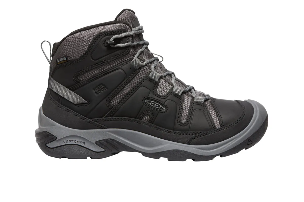 Keen Circadia Mid WP 2E Black/Steel Grey Mens