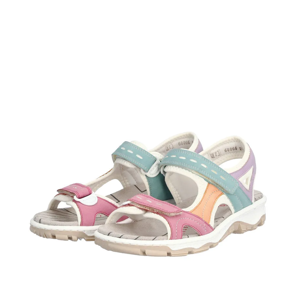 Ladies Rieker Walking Sandal  Multi  68866-92 sale