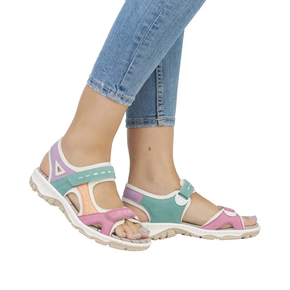 Ladies Rieker Walking Sandal  Multi  68866-92 sale