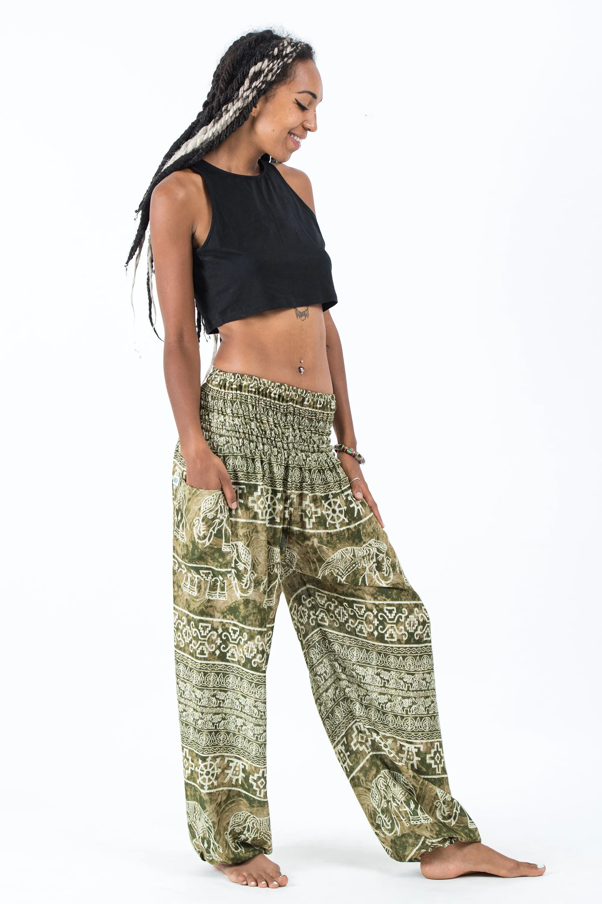 Marble Elephant Women's Elephant Pants in Olive