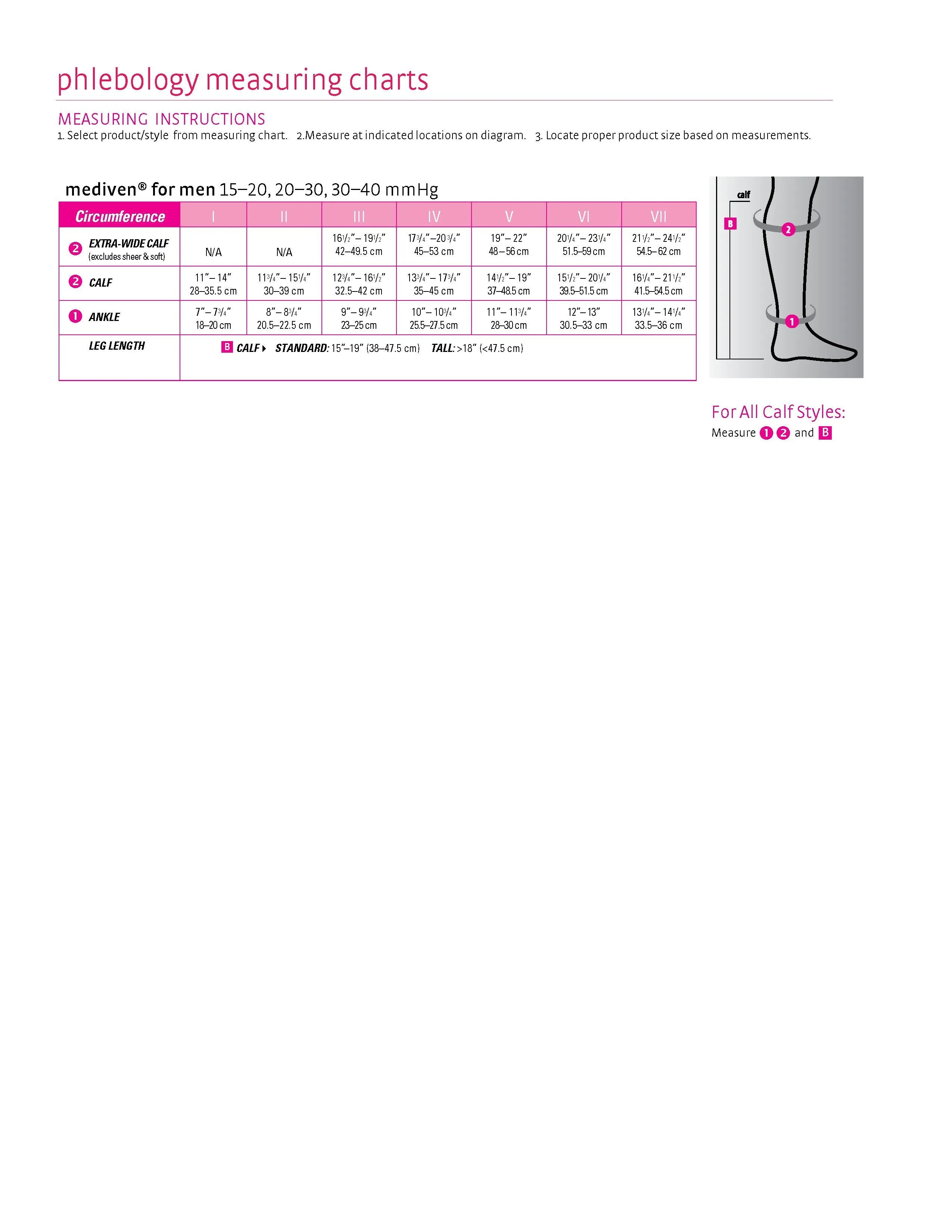 mediven for men select, 30-40 mmHg, Calf High, Closed Toe