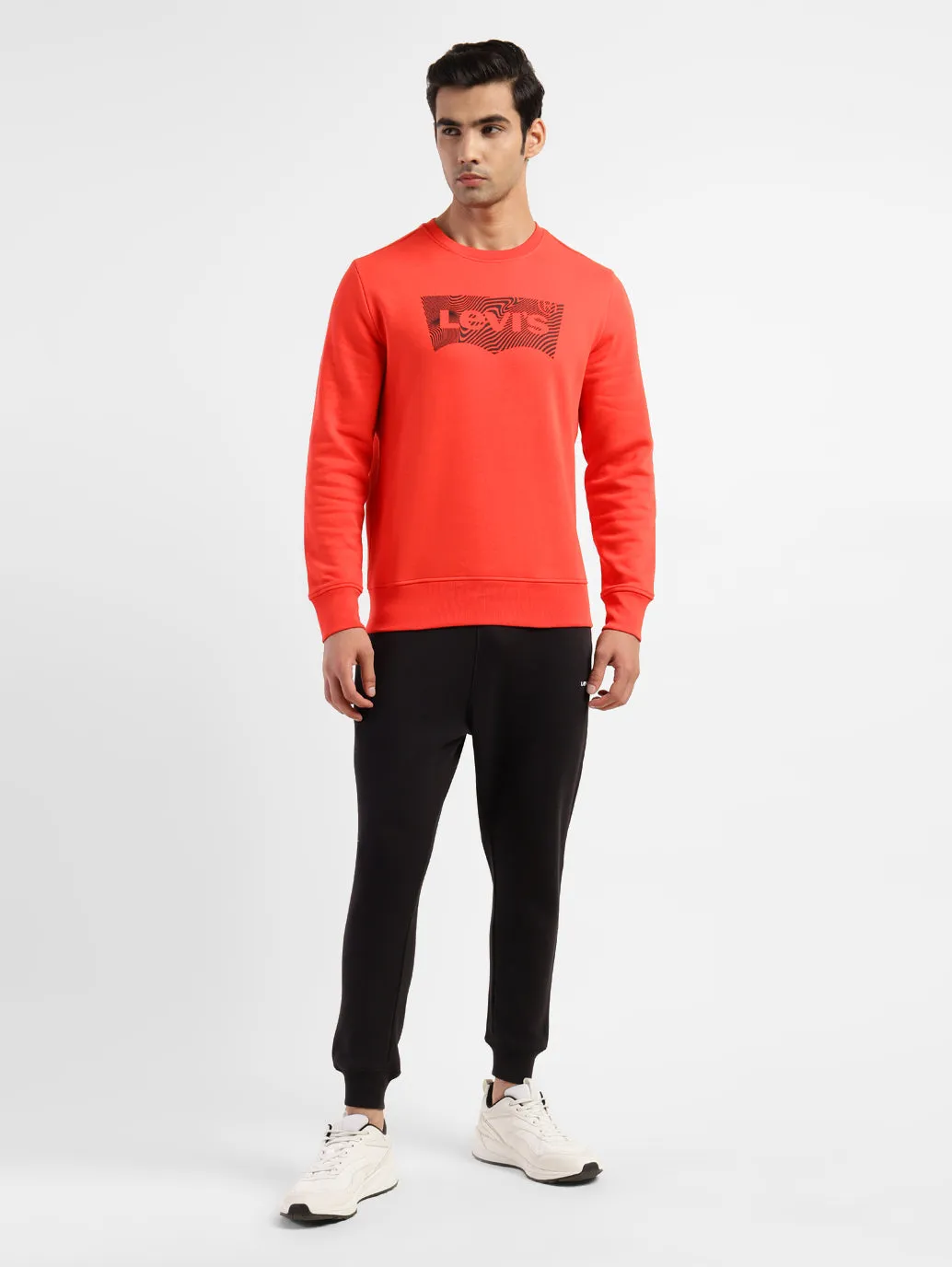 Men's Brand Logo Crew Neck Sweatshirt