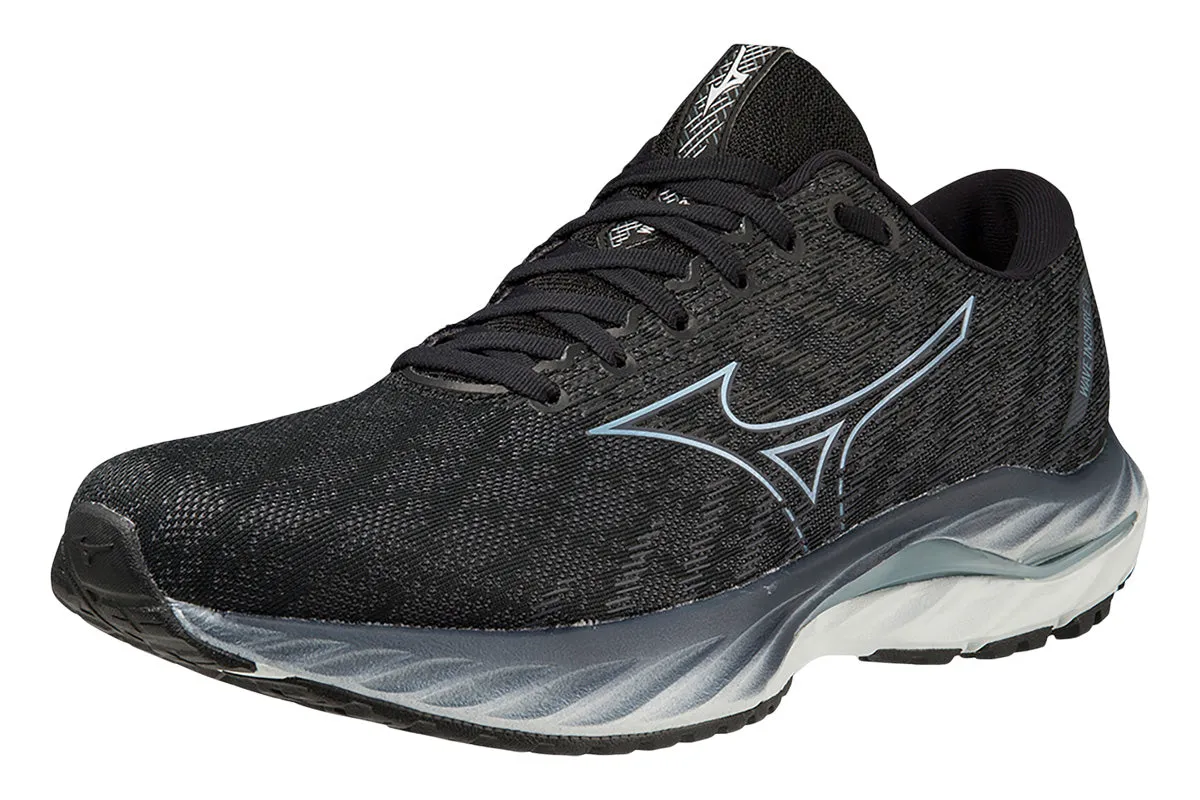 Mizuno Wave Inspire 19 2E Black/Glacial Ridge/Illusion Blue Mens