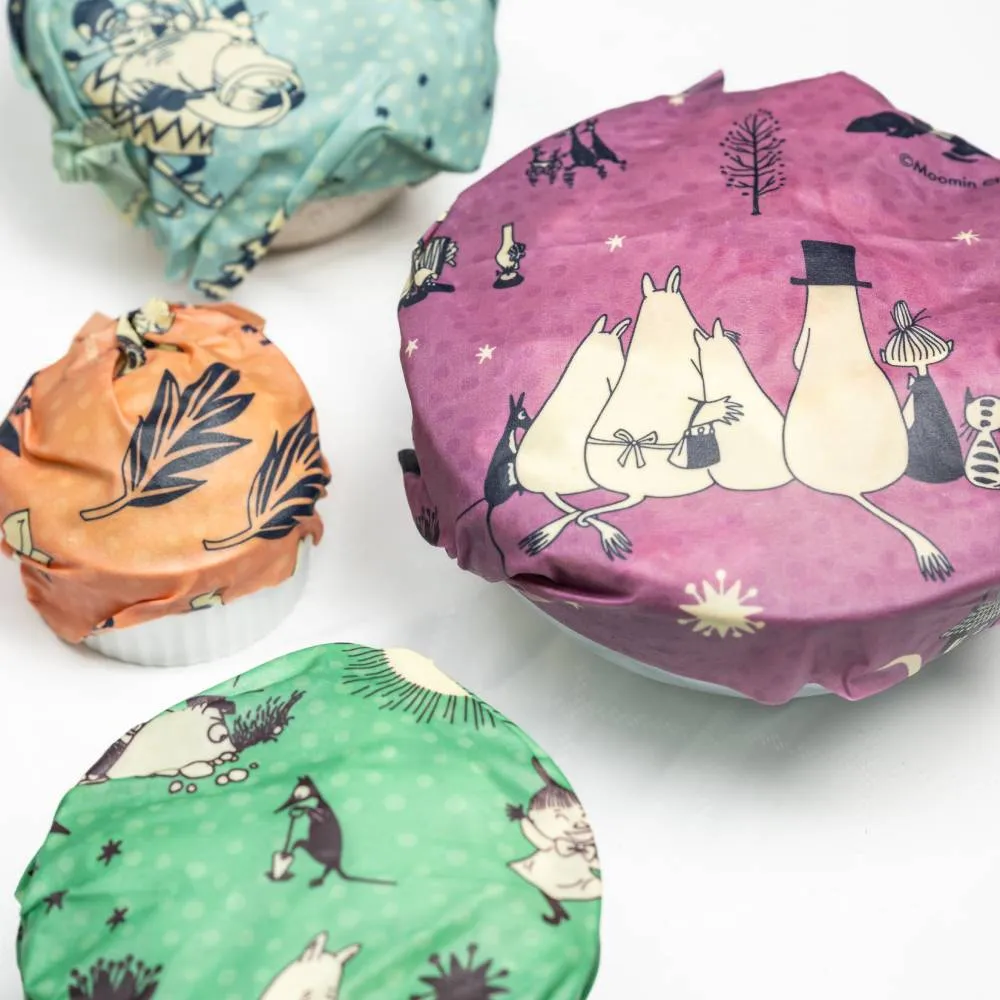 Moominpappa Bees Wax Wrap By Nightfall 3-pack - Gustaf & Linnea