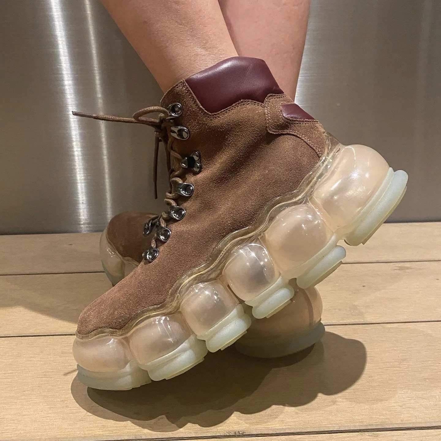 New “Jewelry” Mountain Boots / Brown