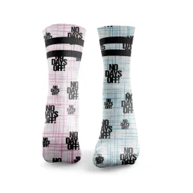 No Days off Socks - Pink & Blue