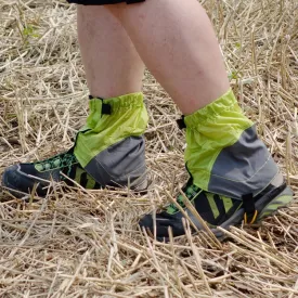 Outdoor Dust-Proof and Dirt-Proof Foot Cover Lightweight Silicone-Coated Nylon Waterproof Snow Cover(Lemon Green)