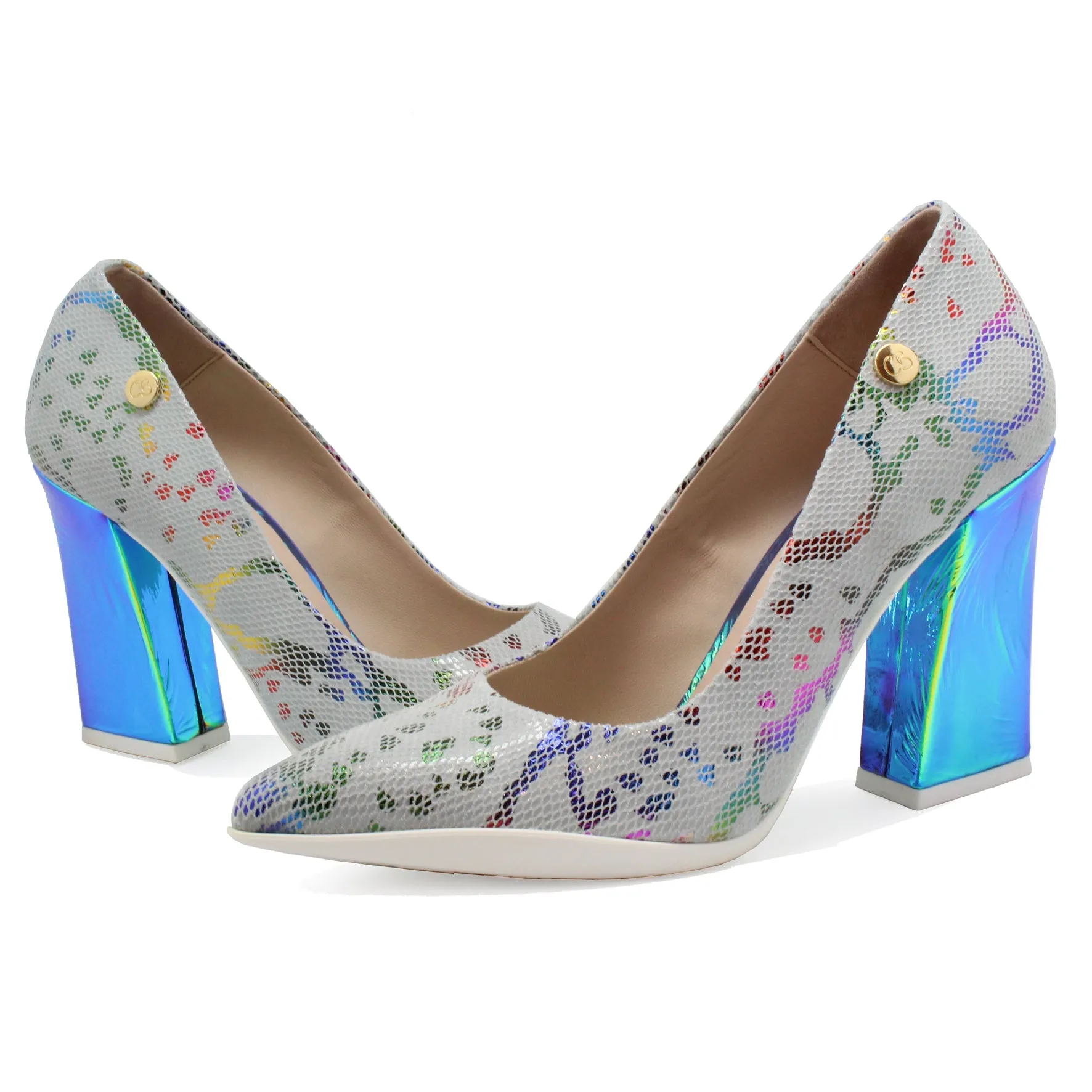 Pailette - Rainbow Snake High heel shoe