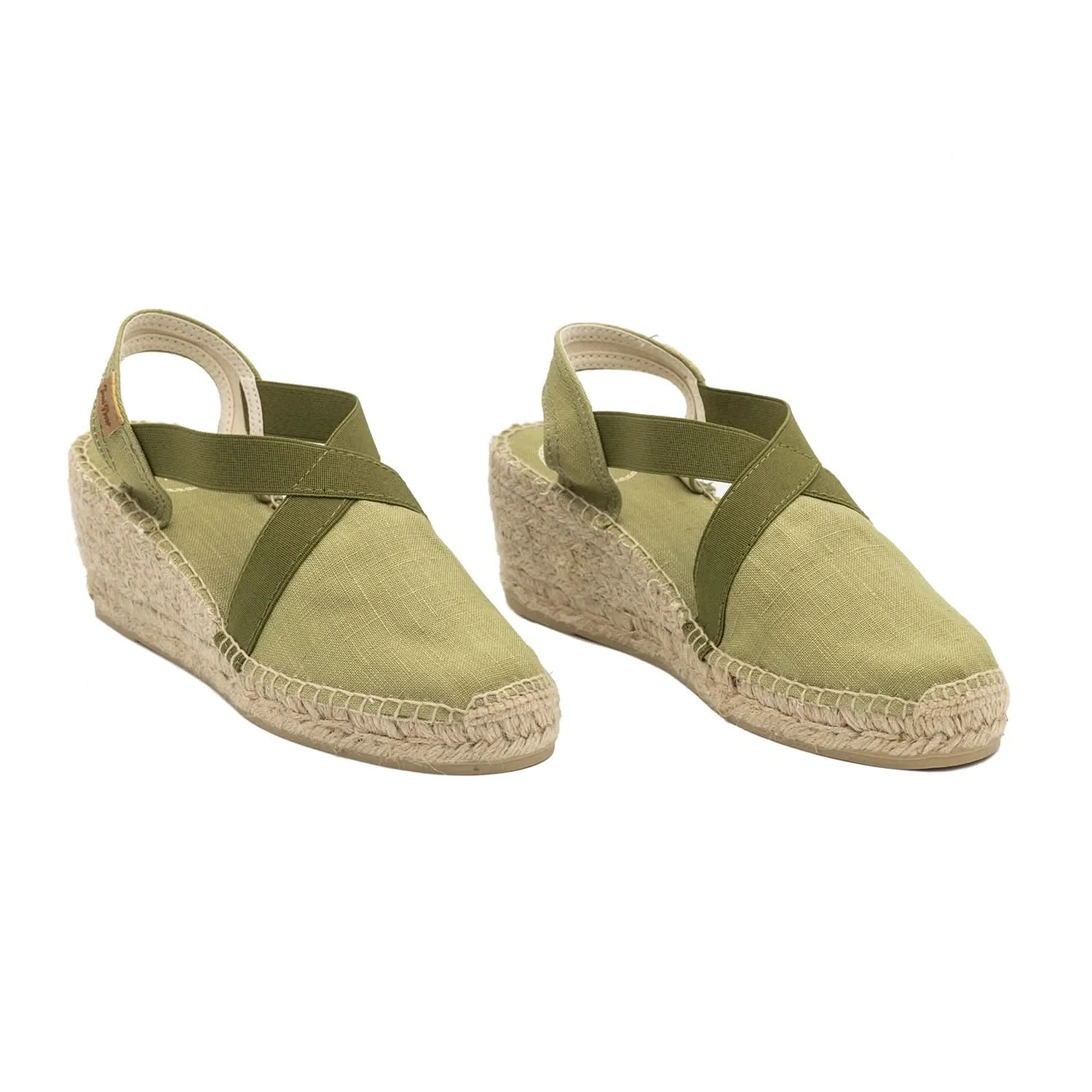 Plain Linen Wedge Espadrille for Women - Ter