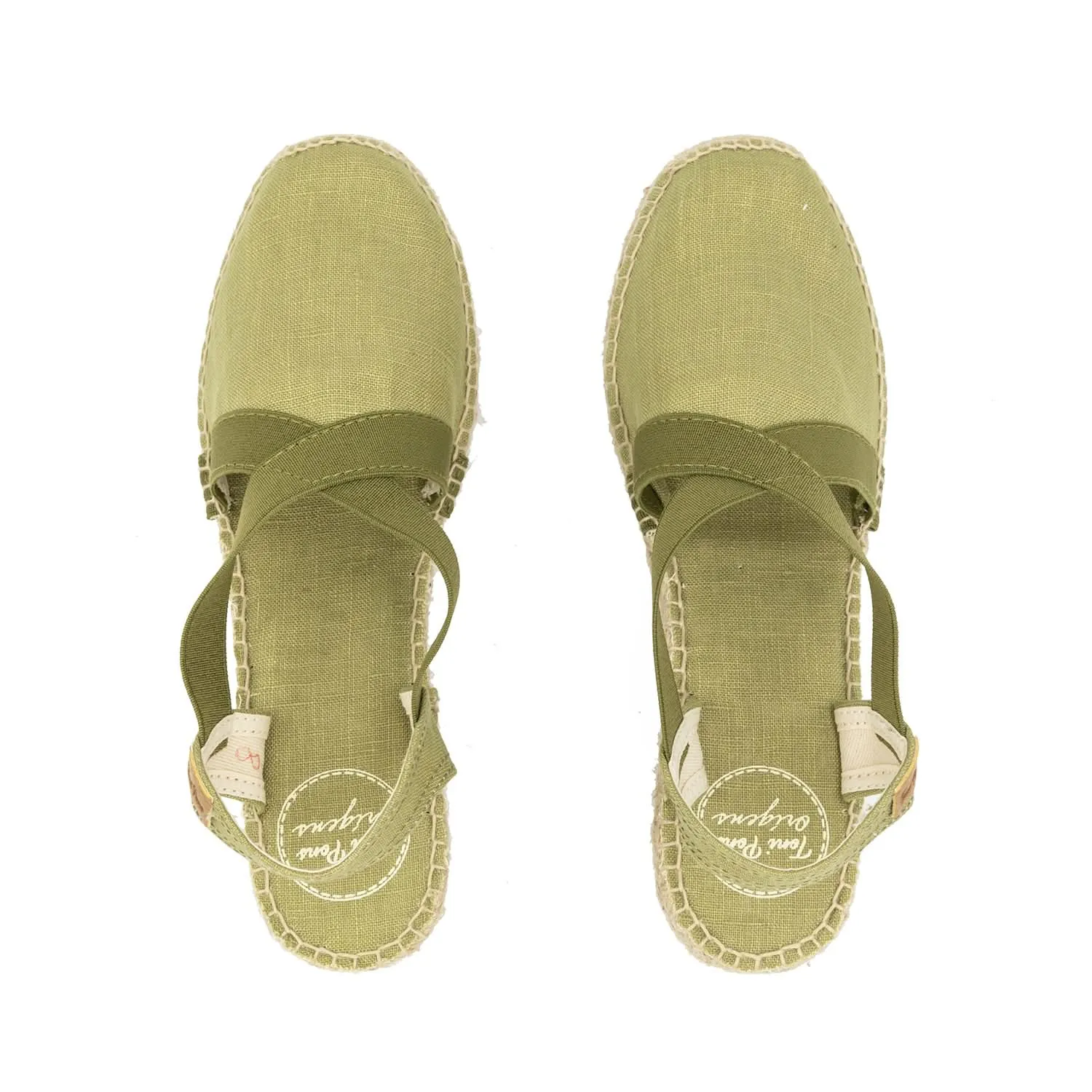 Plain Linen Wedge Espadrille for Women - Ter