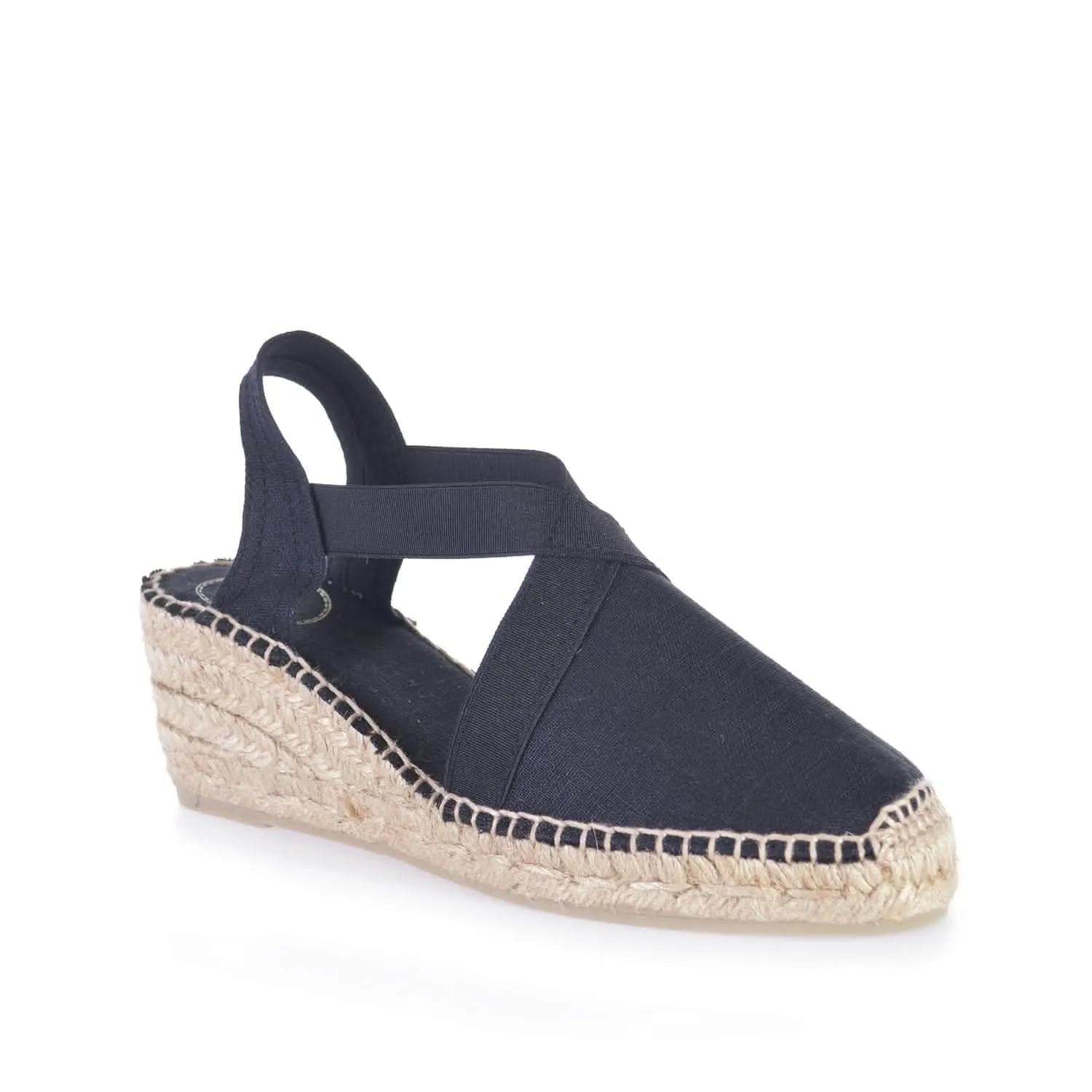 Plain Linen Wedge Espadrille for Women - Ter