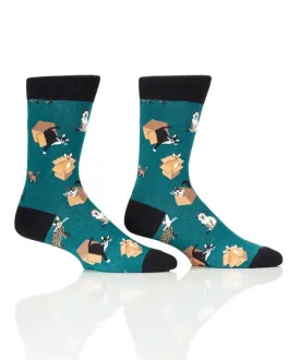 "If I fit" Cotton Dress Crew Socks by YO Sox - Large