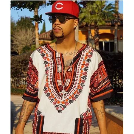 Red and White Dashiki (Unisex)"