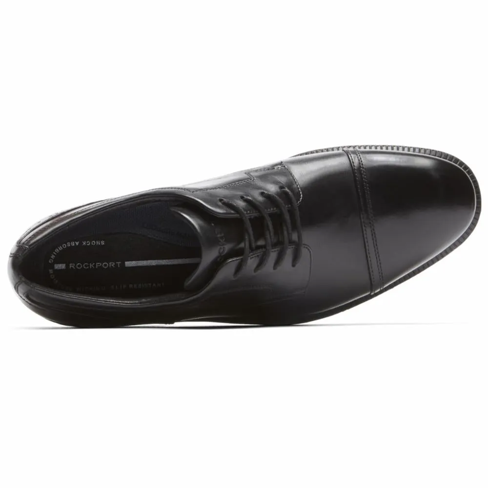 Rockport Men DRESSPORTS MODERN CAP TOE BLACK/LEATHER