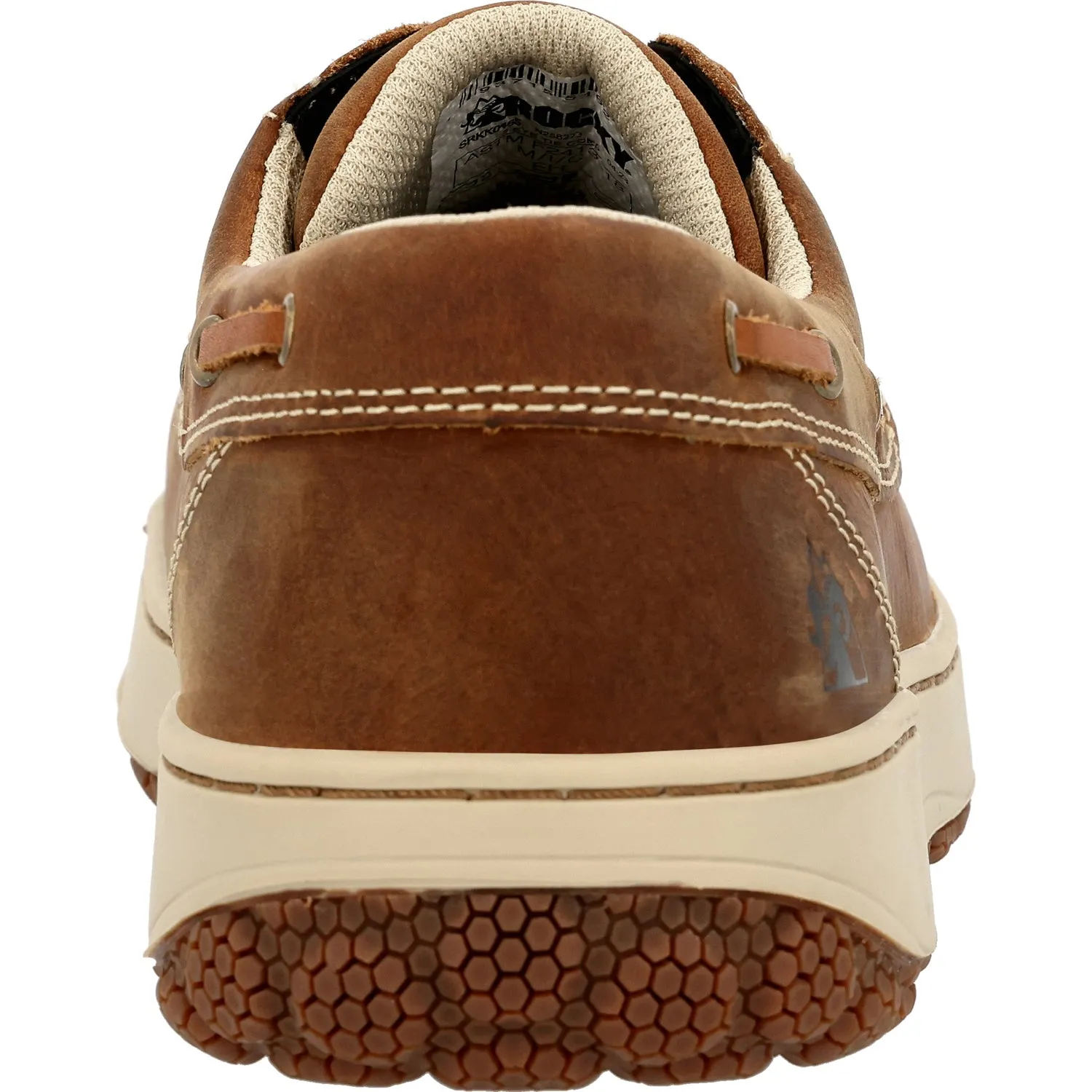 Rocky Mens Dry Strike SRX CT EH Brown Leather Lace Work Shoes