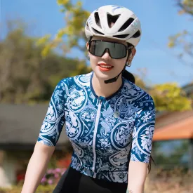 Sewfree SS Blue And White Women Jersey