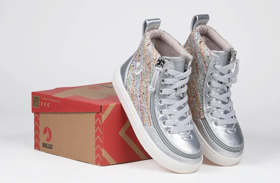 Silver Rainbow BILLY Classic Lace High Tops