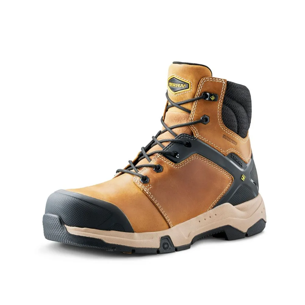 Terra Carbine Men's 6" Composite Toe Waterproof Work Boot TR0A8395 - Wheat