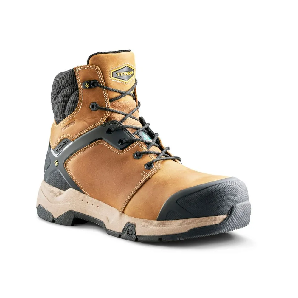 Terra Carbine Men's 6" Composite Toe Waterproof Work Boot TR0A8395 - Wheat