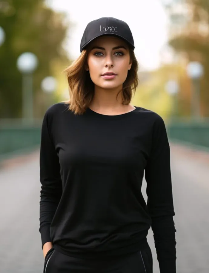 TONED CAP - BLACK