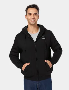 Unisex Heated Fleece Hoodie - Flecking Gray/Black (Apparel Only)