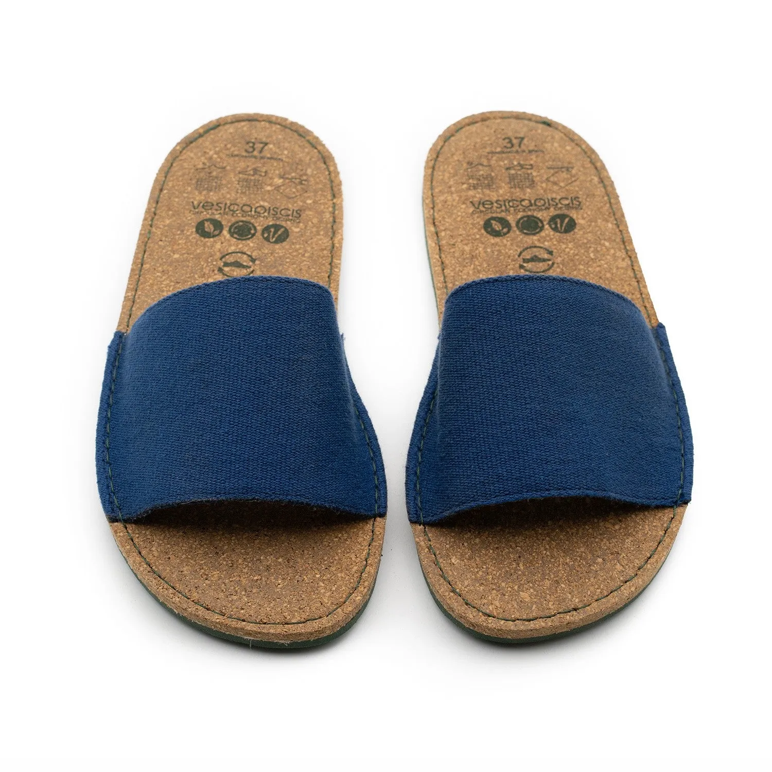 Vegan sandal blue BEA001