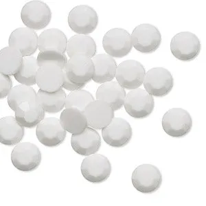 White resin rhinestones