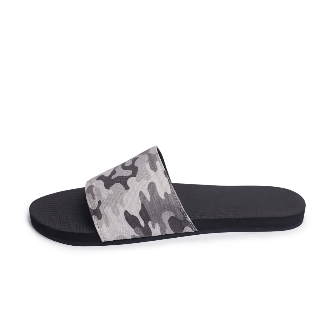 Women's Slide Camo - Black/White Camo