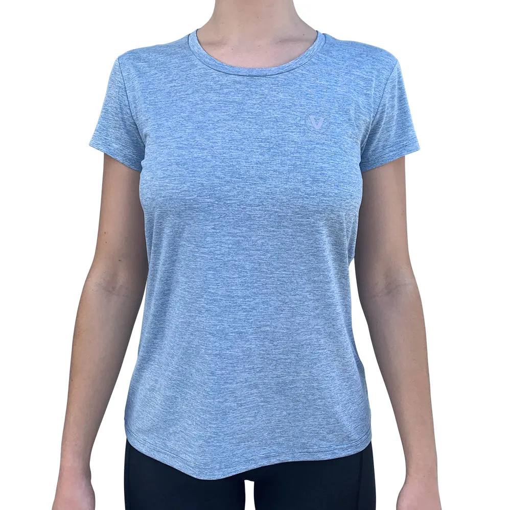 Women's UV Performance Tech Tee - Heather Blue